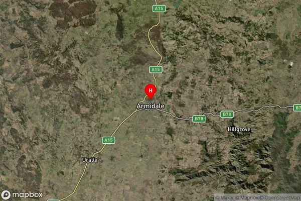 Armidale East,New South Wales Satellite Map