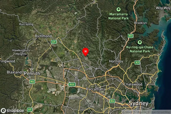 North Kellyville,New South Wales Satellite Map