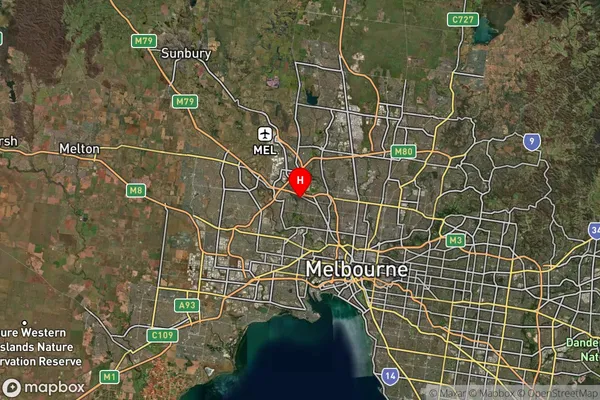 Niddrie North,Victoria Satellite Map