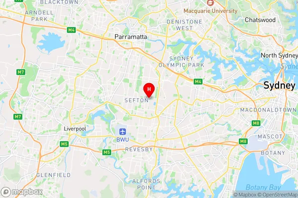 Regents Park Dc,New South Wales Area Map