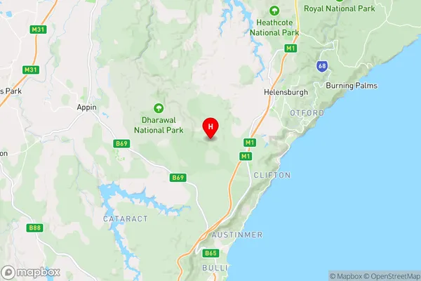 Darkes Forest,New South Wales Area Map