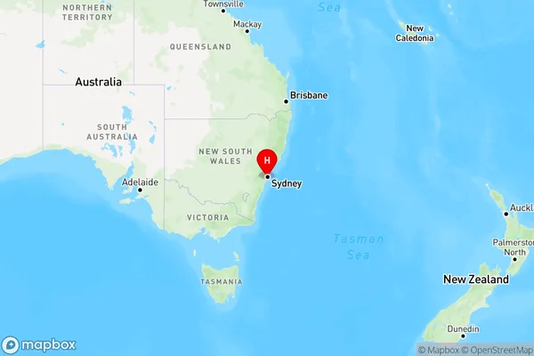 Rockdale Dc,New South Wales Region Map