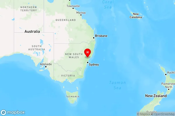 Singleton Military Area,New South Wales Region Map