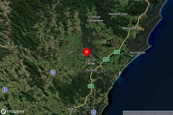 Taree Dc,New South Wales Satellite Map