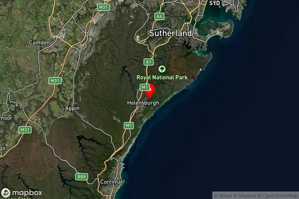 Helensburgh,New South Wales Satellite Map