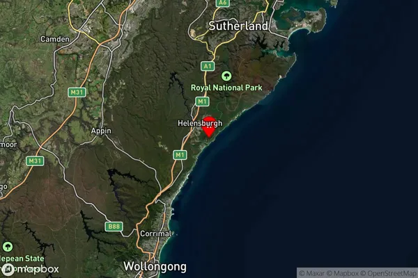 Otford,New South Wales Satellite Map