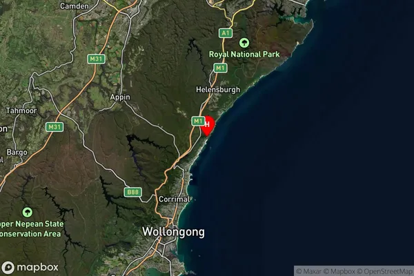 Scarborough,New South Wales Satellite Map