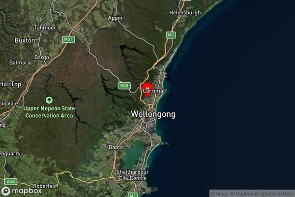 Balgownie,New South Wales Satellite Map