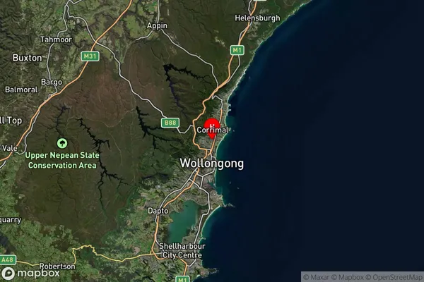 Reidtown,New South Wales Satellite Map