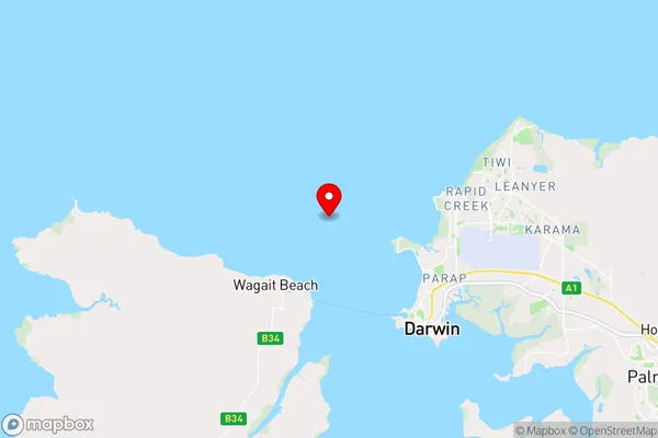 Darwin,Northern Territory Area Map