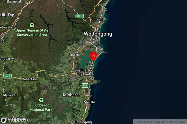 Windang,New South Wales Satellite Map