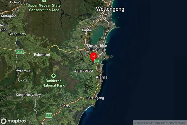 Dunmore,New South Wales Satellite Map