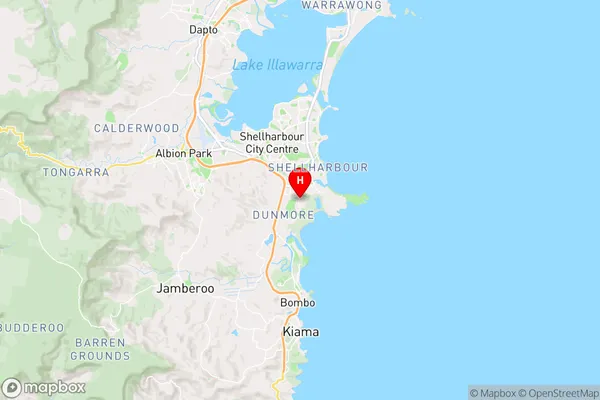 Shellharbour,New South Wales Area Map