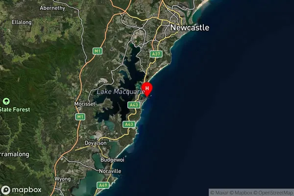 Swansea Heads,New South Wales Satellite Map