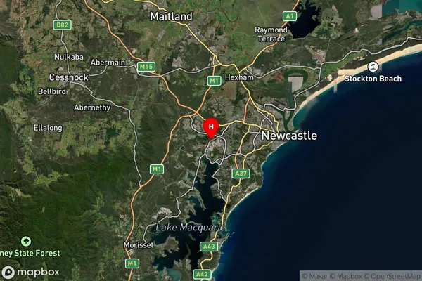 Argenton,New South Wales Satellite Map