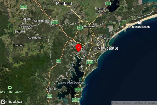 Boolaroo,New South Wales Satellite Map