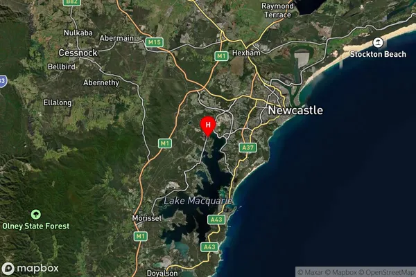 Booragul,New South Wales Satellite Map