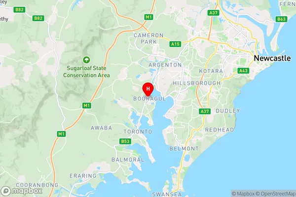 Booragul,New South Wales Area Map