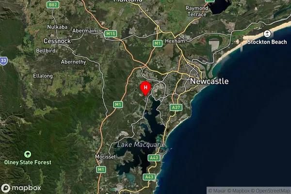 Teralba,New South Wales Satellite Map