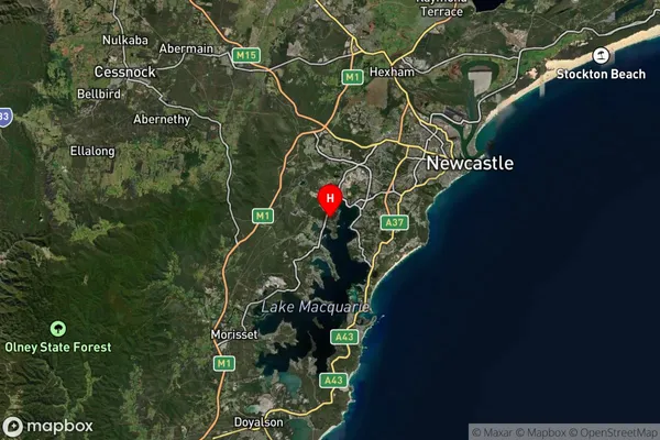 Woodrising,New South Wales Satellite Map