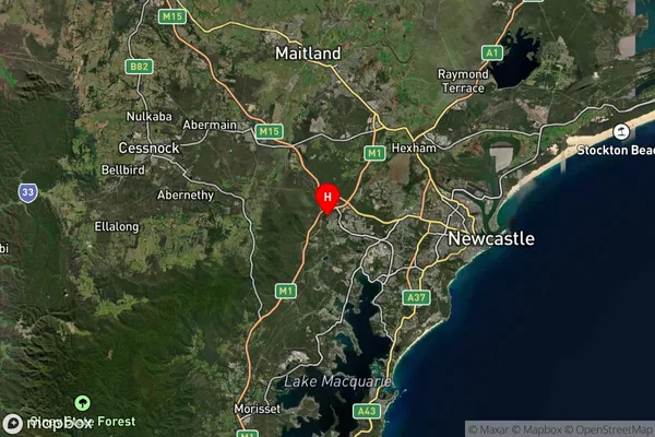 West Wallsend,New South Wales Satellite Map