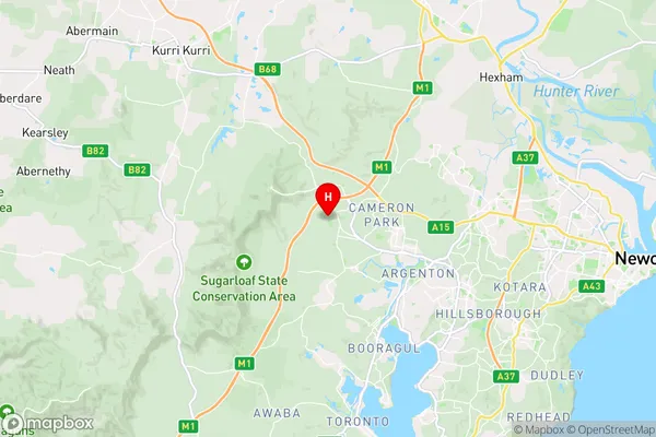 West Wallsend,New South Wales Area Map