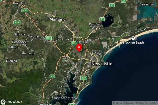 Maryland,New South Wales Satellite Map