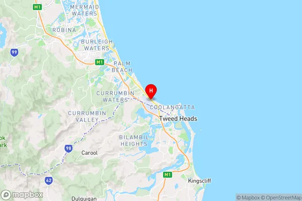 Coolangatta,Queensland Area Map