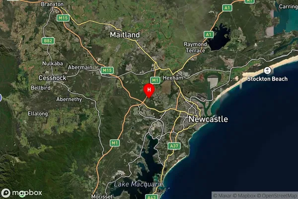 Minmi,New South Wales Satellite Map