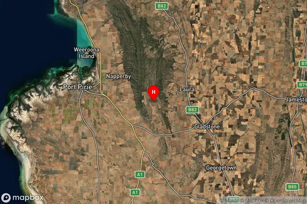 Crystal Brook,South Australia Satellite Map