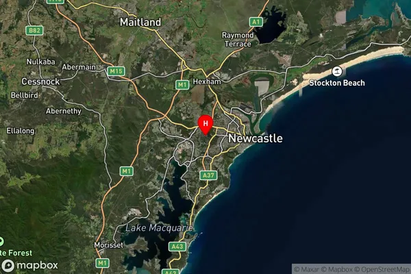 Rankin Park,New South Wales Satellite Map