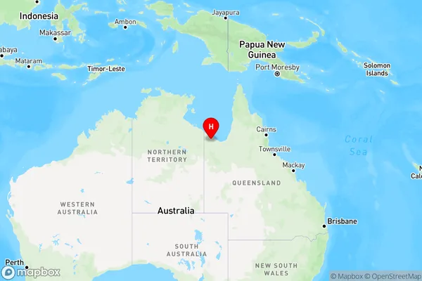 Gangalidda,Queensland Region Map