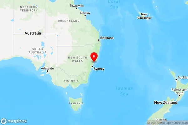 Wallsend South,New South Wales Region Map