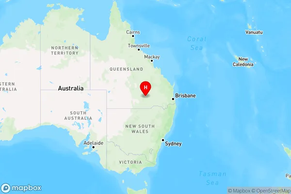 Kilmorey Falls,Queensland Region Map