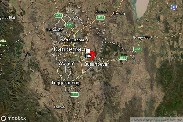 Kowen,Australian Capital Territory Satellite Map