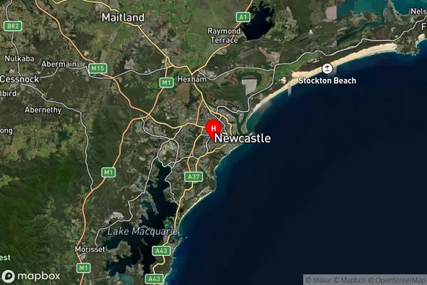 Adamstown,New South Wales Satellite Map