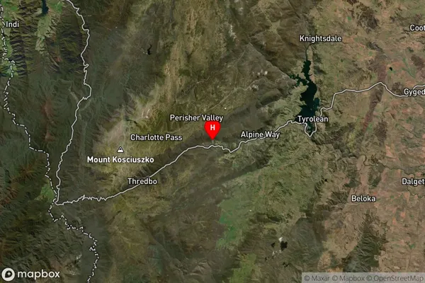 Ngarigo,New South Wales Satellite Map