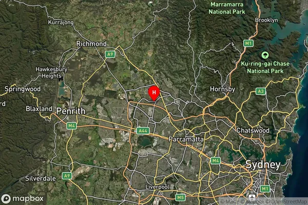 Nirimba Fields,New South Wales Satellite Map