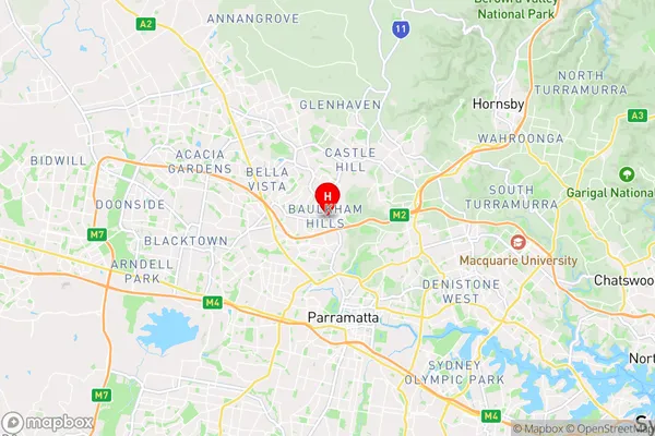 Norwest,New South Wales Area Map