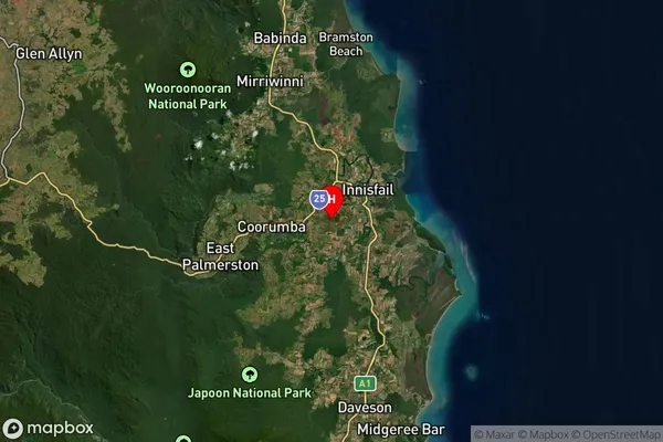 Obriens Hill,Queensland Satellite Map