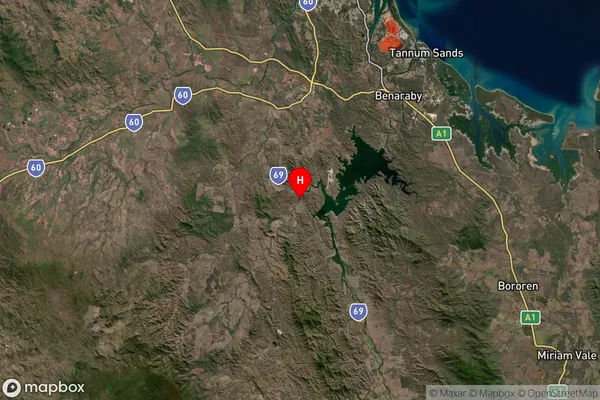 Oconnell,Queensland Satellite Map