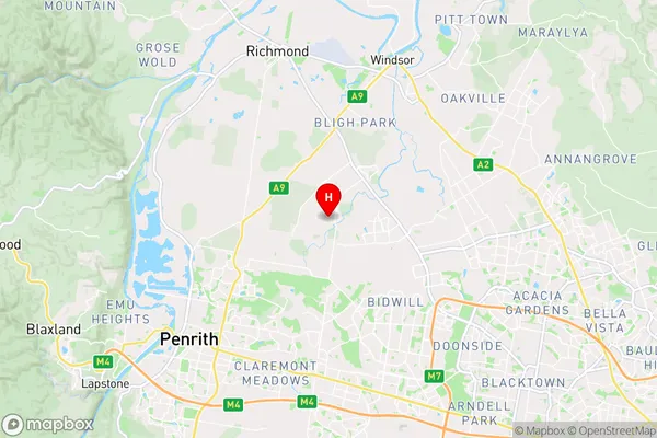 Richards,New South Wales Area Map