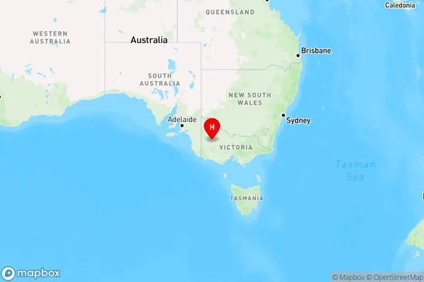 Rocklands,Victoria Region Map