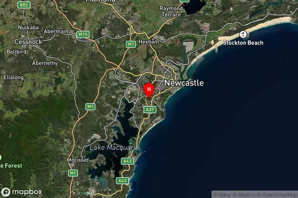 Charlestown,New South Wales Satellite Map