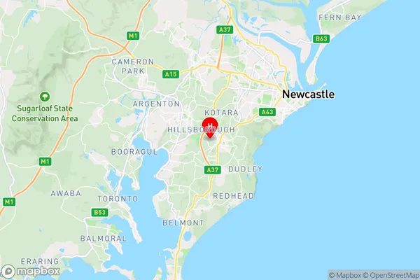 Charlestown,New South Wales Area Map