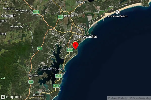 Dudley,New South Wales Satellite Map