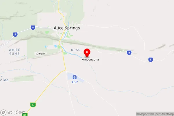 Heavitree Gap Cpa,Northern Territory Area Map