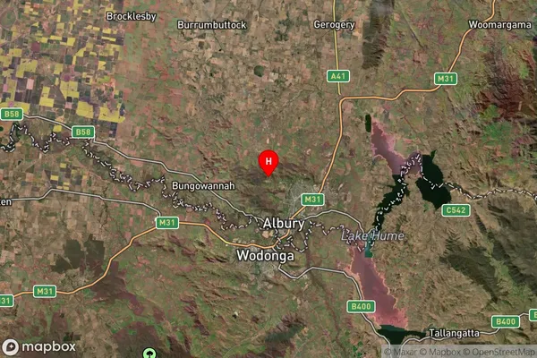 Lavington Dc,New South Wales Satellite Map