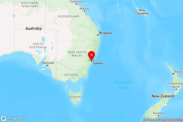 International Mc,New South Wales Region Map