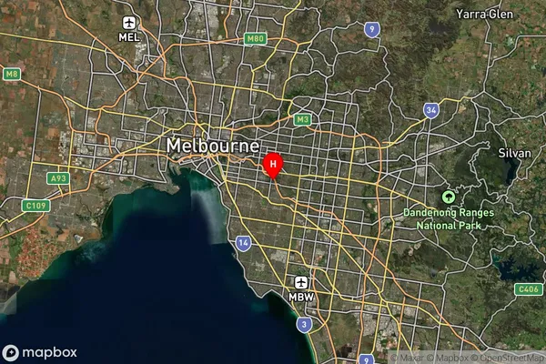 Tooronga,Victoria Satellite Map